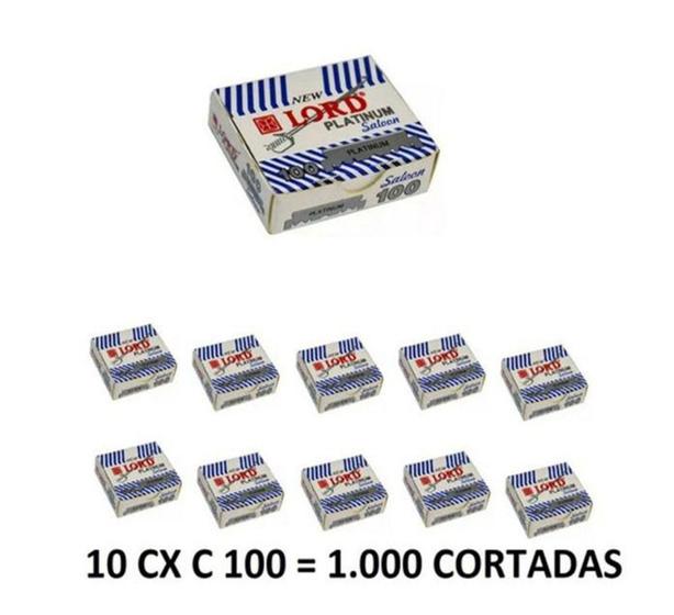 Imagem de 1000 Lâminas Lord Platinum Cortada 10 caixas com 100 unidades