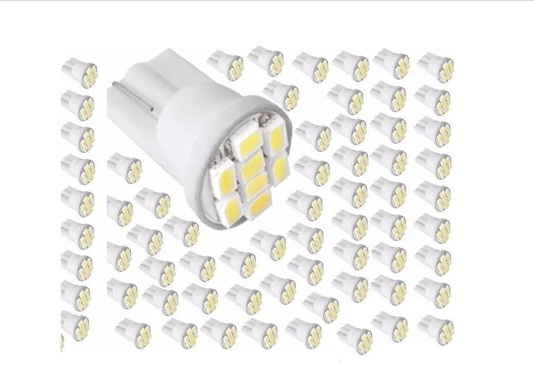 Imagem de 1000 Lâmpadas T10-8 Leds Smd Pingo Luz W5W 1026 Autom