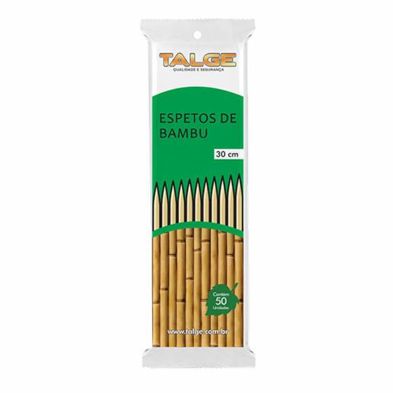 Imagem de 1000 Palitos De Bambu Tratado Espeto P/ Churrasco 30cm Forte