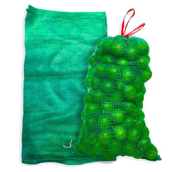 Imagem de 1000 Sacos Rafia 40X77 Rede Verde P/ 18kg Frutas Legumes