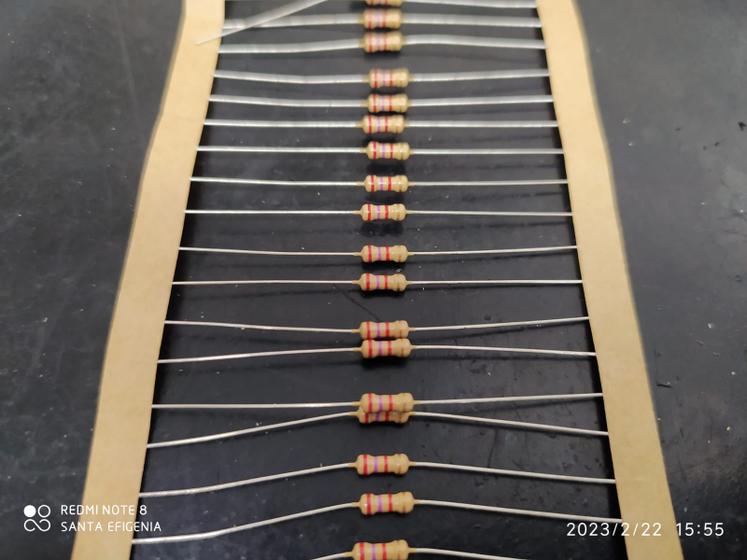 Imagem de 1000x Resistor 2k7 1/4w 5%