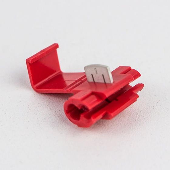 Imagem de 100un Conector Derivação Emenda Fios Vermelho 0,5 - 1,5mm