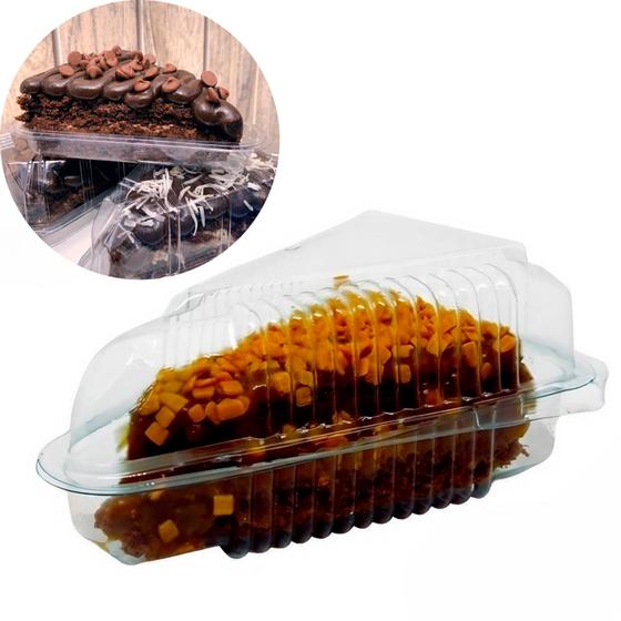 100un Embalagem Para Fatia De Bolo Torta Doces Descartável - G-630 ...