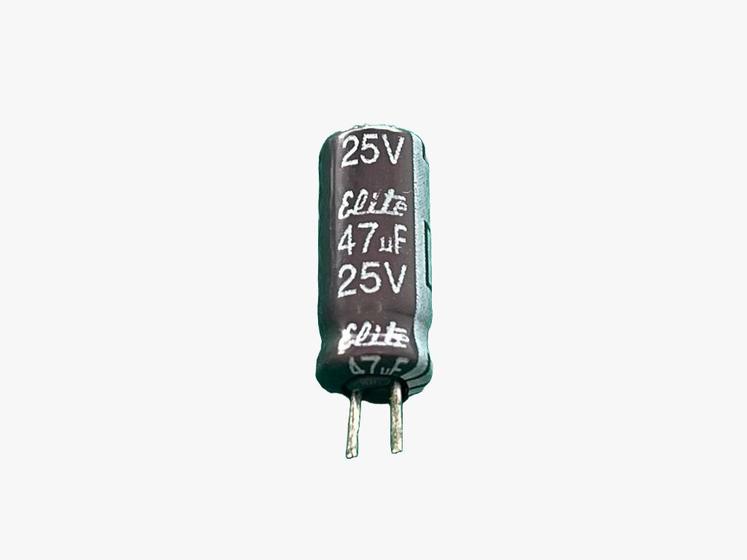 Imagem de 100x Capacitor Eletrolitico 47uf/25v 105 5x11mm Elite