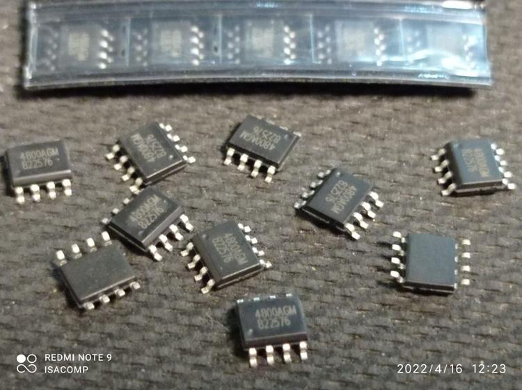 Imagem de 100x Transistor Ap4800agm Ap4800 Mosfet N 9amp 25v Smd Soic8