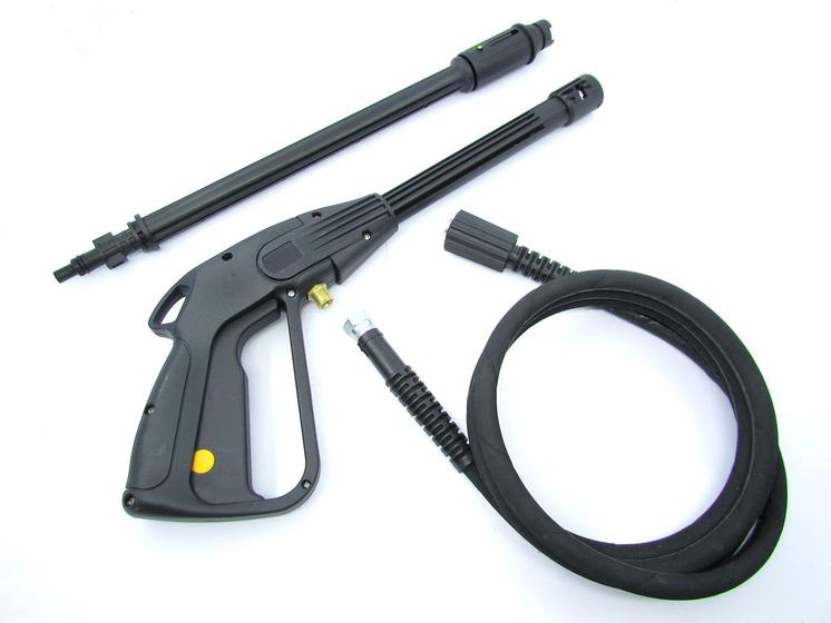 Imagem de 10m Mangueira Kit Pistola e Lança Lavor Bella Trama de Aço Lavadora Alta Pressão