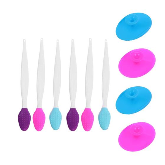 Imagem de 10pcs Silicone Face Brush Facial Limpeza Facial Escova facial Escova de Esfoliante Facial