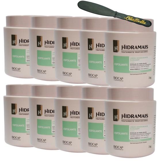 Imagem de 10UN Creme Esfoliante Média Abrasão 1KG Hidramais+ Espátula