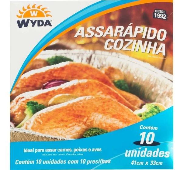 Imagem de 10uni. Assarápido Cozinha Frango Carnes Peixes 41x33cm Forno