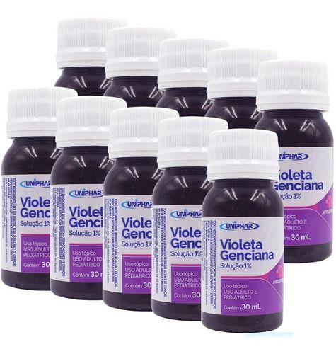 Imagem de 10uni  Violeta Genciana 30ml Solução 1% - Uniphar