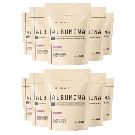 Imagem de 10x Albumina (500g) - Generic Labs 500g