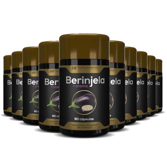 Imagem de 10X Berinjela + Cromo Premium 60Caps Hf Suplementos