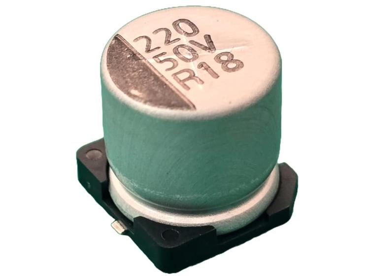 Imagem de 10x Capacitor Eletrolitico 220uf/50v smd 105 10x10,5mm