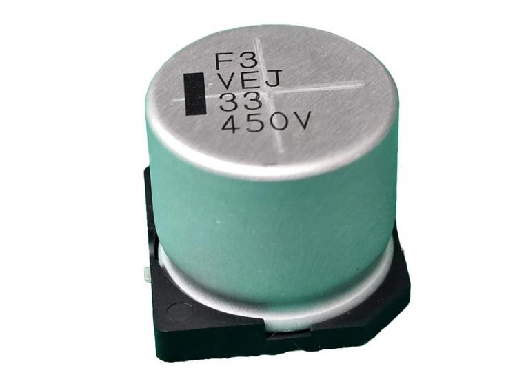 Imagem de 10x Capacitor Eletrolitico 33uf/450v Smd 105 18x16,5mm