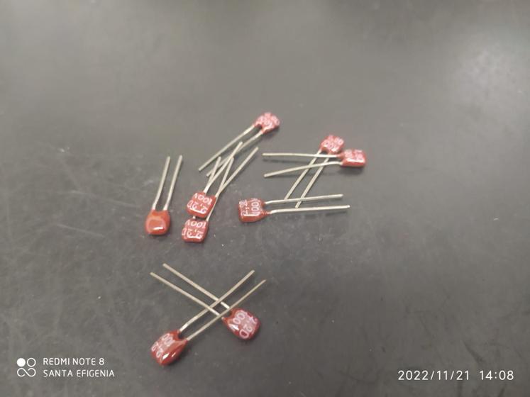 Imagem de 10x Capacitor Mica Prata 2,2pf/100v Tolerancia 0,5pf Cm00