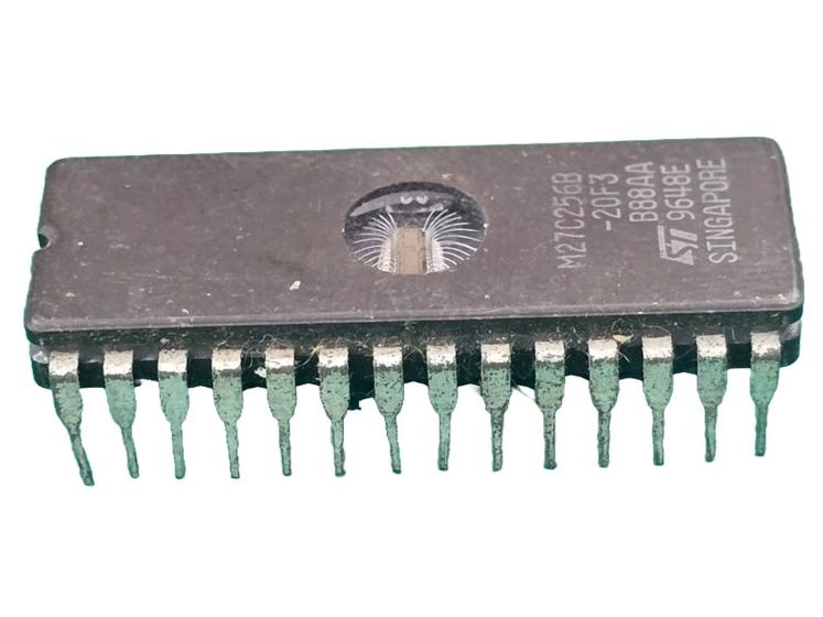 Imagem de 10x Circuito Integrado M27c256b-20f3 = M27c256 Com Janela St
