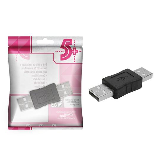 Imagem de 10x Conector Adaptador Usb Macho X Macho Emenda Junção Cabo