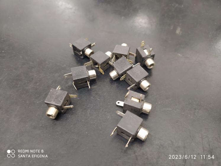 Imagem de 10x Conector Jack J2 Mono Pj-301 Sem Rosca