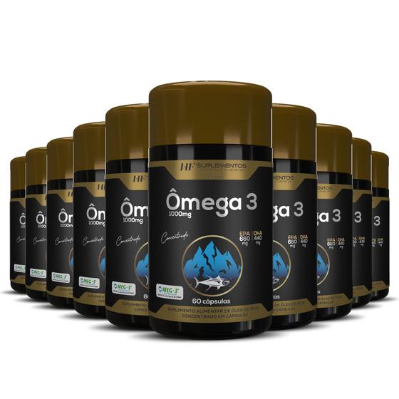 Imagem de 10x omega 3 alasca concentrado 33-22 1450mg 60caps atacado