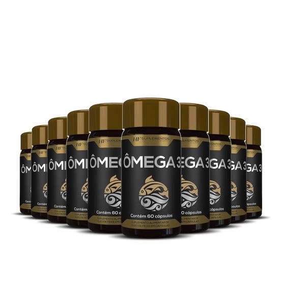 Imagem de 10x OMEGA 3 PREMIUM 60CAPS 1400MG HF SUPLEMENTS ATACADO