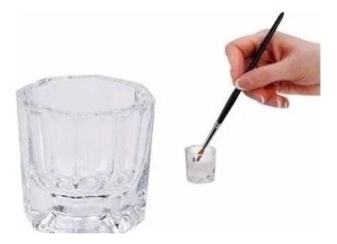 Imagem de 10x Potes Copos Dappen Vidro Uv Mistura Pó Liquido Monomer