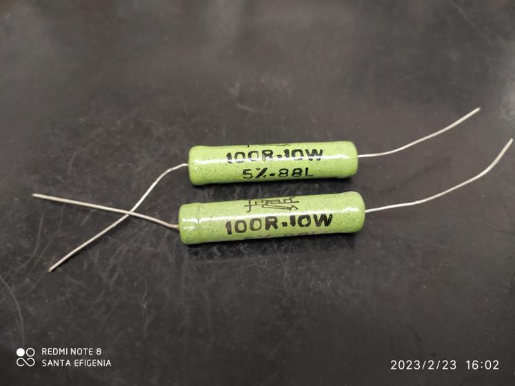 Imagem de 10x Resistor de Fio 100r 10w 5%