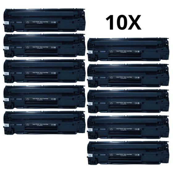 Imagem de 10X Toner Compatível Com Ce285a 85a Cb435 435 35a P1005 P1006