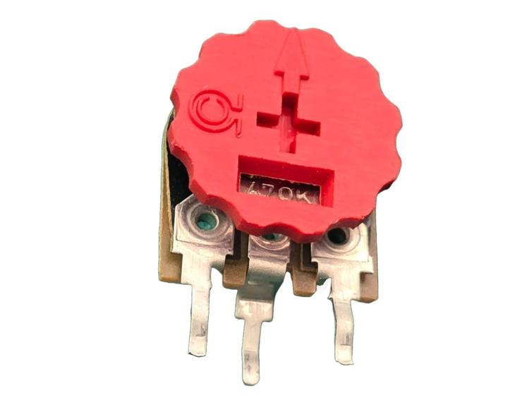 Imagem de 10x Trimpot 470k Vertical 14mm Com Botão Constanta