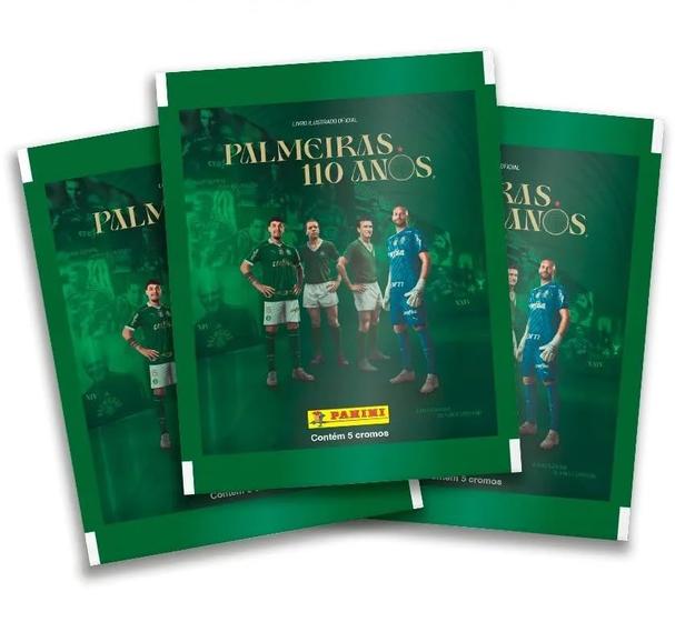 Imagem de 110 Anos Palmeiras - Kit 50 Figurinhas (10 Envelopes Lacrados) Oficial Editora Panini 2024 (Não acompanha o álbum)