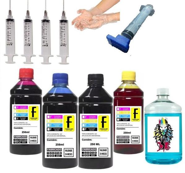 Imagem de 1100ml Kit Tinta Recarga Compatível Cartucho Hp 122 662 60 Sugador + Manual de Instruções