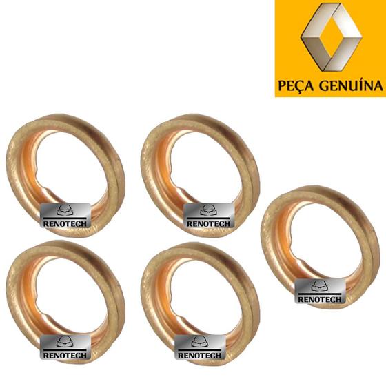 1102601m02 - kit com 5 arruelas de vedação do carter - 1.6 16v h4m/flu m - 2011 a 2017 - sandero ii / zoe / kangoo ii / captur / duster / koleos / flu Menor preço em 1102601m02 - kit com 5 arruelas de vedação do carter - 1.6 16v h4m/flu m - 2011 a 2017 - sandero ii / zoe / kangoo ii / captur / duster / koleos / flu