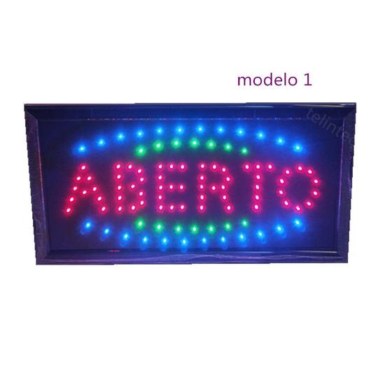 Imagem de 110v Painel de led placa luminoso ABERTO  LED PISCA