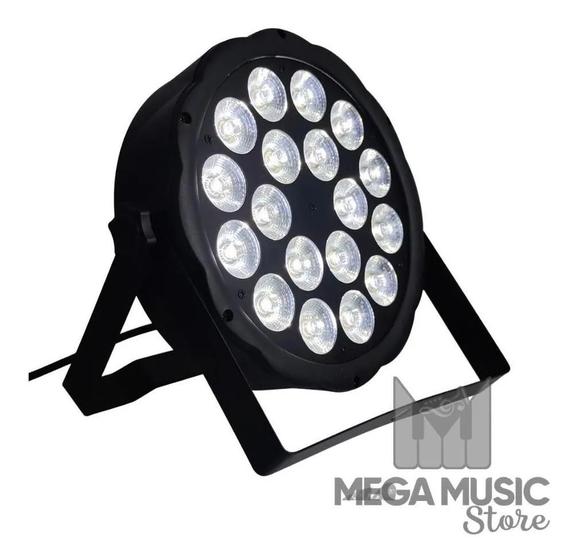 Imagem de 12 Canhão Refletor Par Led Slim 18 Leds 12w Rgbw Dmx Quadrileds