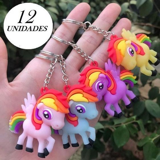 Imagem de 12 Chaveiro Poney Da Moda Enfeite De Mochila De Escola