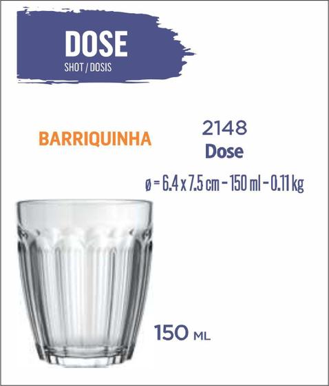 Imagem de 12 Copos Barriquinha 150ml - Whisky - Cachaça - Tequila