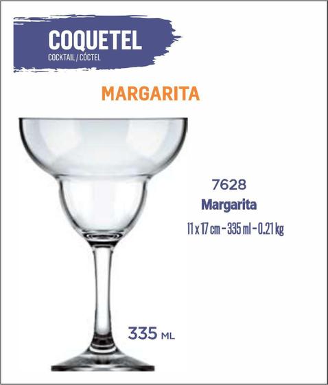 Imagem de 12 Copos Margarita 355Ml - Coquetel - Batida