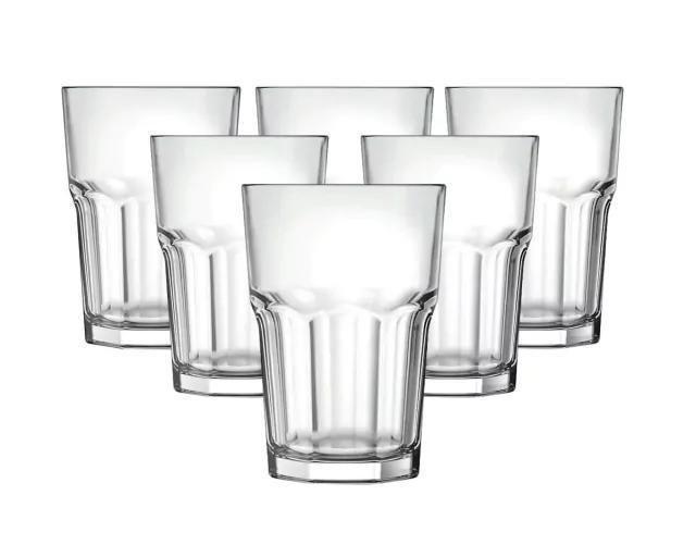 Imagem de 12 Copos Vidro 410Ml Transparente Bristol Resistente