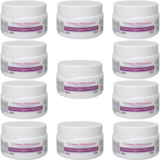 Imagem de 12 Creme Hidratante Alquimia Elastina Colágeno e Vitamina E Pote 250g