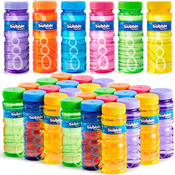 Imagem de 12 Garrafas de Bolhas JOYIN 4 oz - Ideal para Crianças
