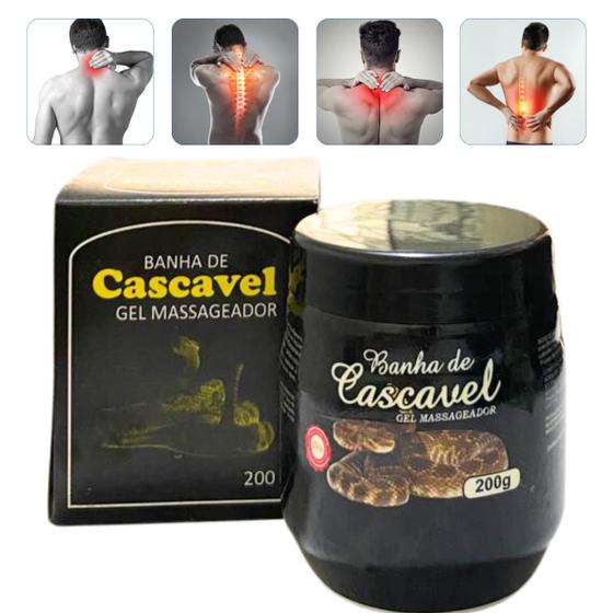 Imagem de 12 Gel Massageador Banha de Cascavel Pote 200g