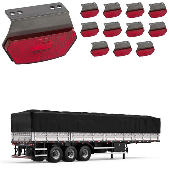 Imagem de 12 Lanterna Diamante Carreta LED Rubic/ Supt.- Conect