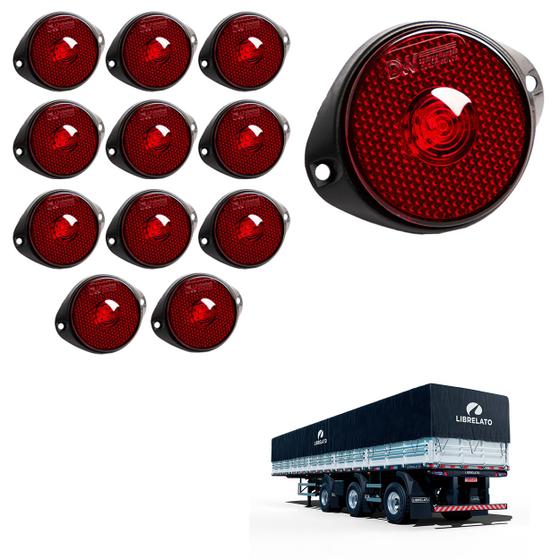 Imagem de 12 Lanterna Frontal Librelato LED Rubi 65mm c Sup. - Conect