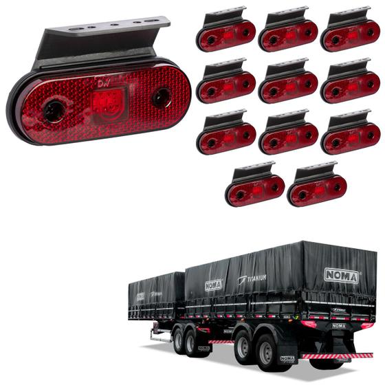 Imagem de 12 Lanterna Lateral Noma LED Rubi c/ Suporte - Fio