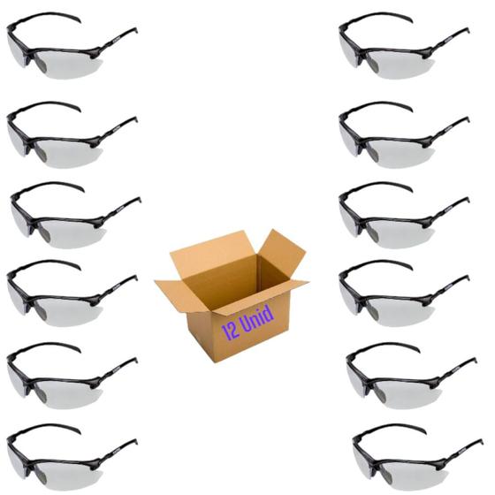 Imagem de 12 Oculos Segurança Proteção Kalipso Capri Incolor Ca 25714