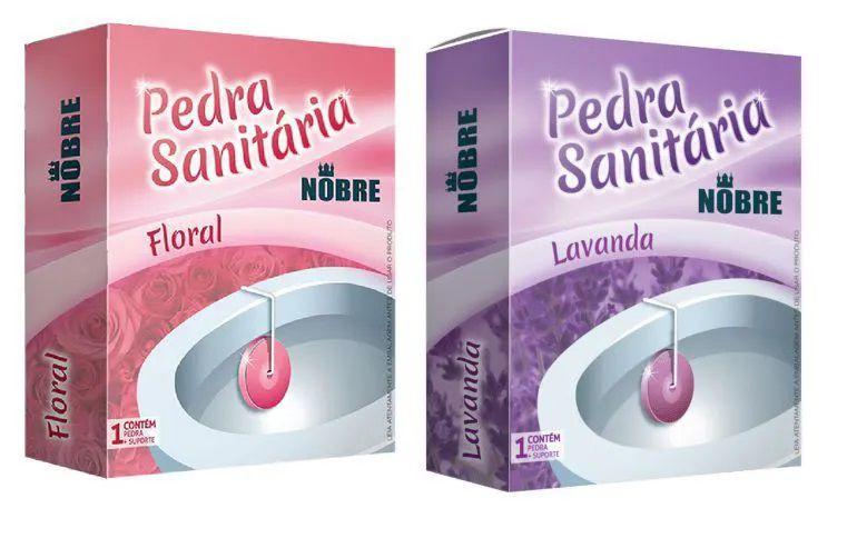 Imagem de 12 Pedra Sanitária Floral 25gr Com Suporte - Nobre