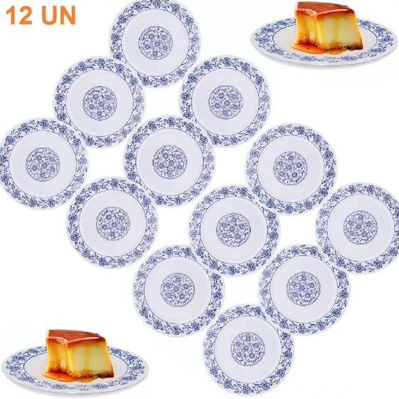 Imagem de 12 Prato Sobremesa em Melamina 15cm p/ Bares e Restaurantes