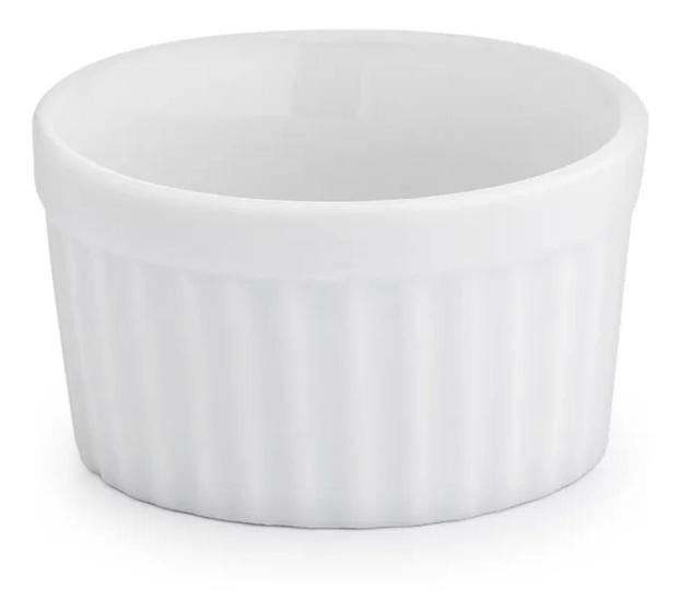 Imagem de 12 Ramekin Pequeno Porta Molho 40ml Porcelana Branca Buffet