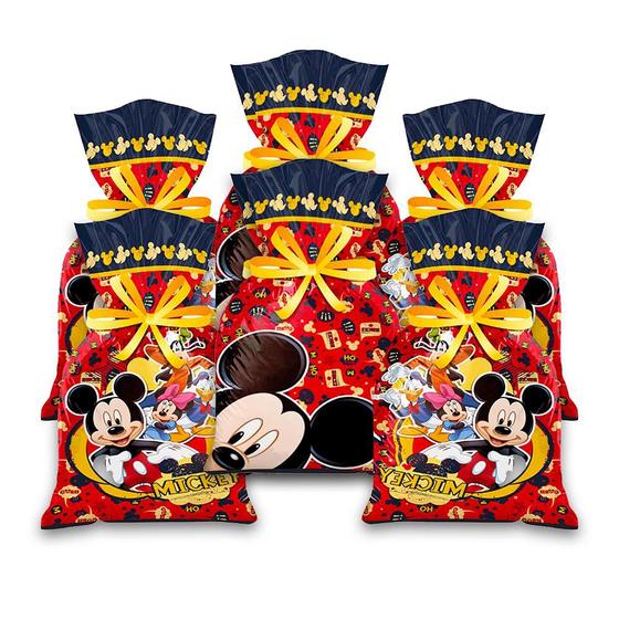 Imagem de 12 Sacolas surpresa Lembrancinhas  Mickey decoração festa