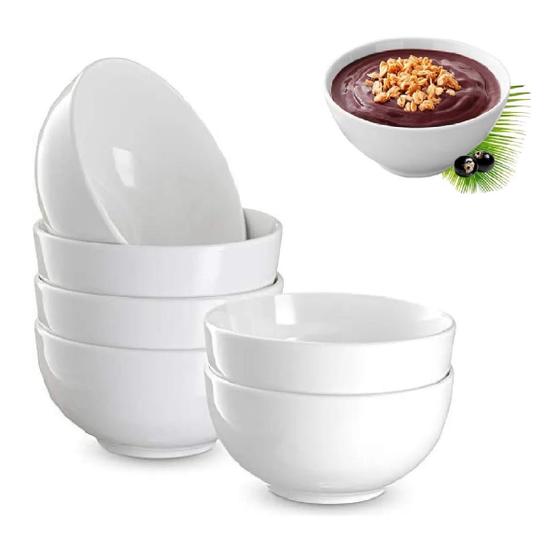 Imagem de 12 Tigelas Pote Bowl 350ml Melamina Pra Açai Sorvete Cozinha