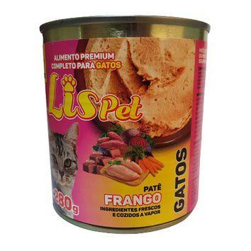 Imagem de 12 UNID - Alimento Completo / Ração Úmida / Patê para Gatos - LISPET - 280G